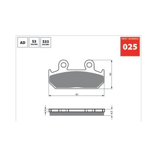 GOLDfren Brake Pads 025