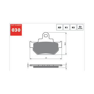 GOLDfren Brake Pads 030 / FA106