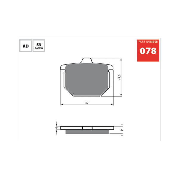 GOLDfren Brake Pads 078 / FA31