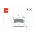 GOLDfren Brake Pads 180 / FA115