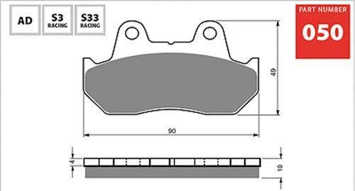 GOLDfren Brake Pads 050S3  / FA69/2 - 1MOTOSHOP