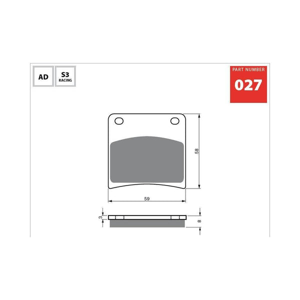 GOLDfren Brake Pads 027S3  / FA146 - 1MOTOSHOP