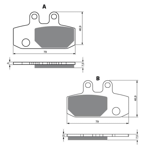 GOLDfren Brake Pads 223AD  / FA113 - 1MOTOSHOP